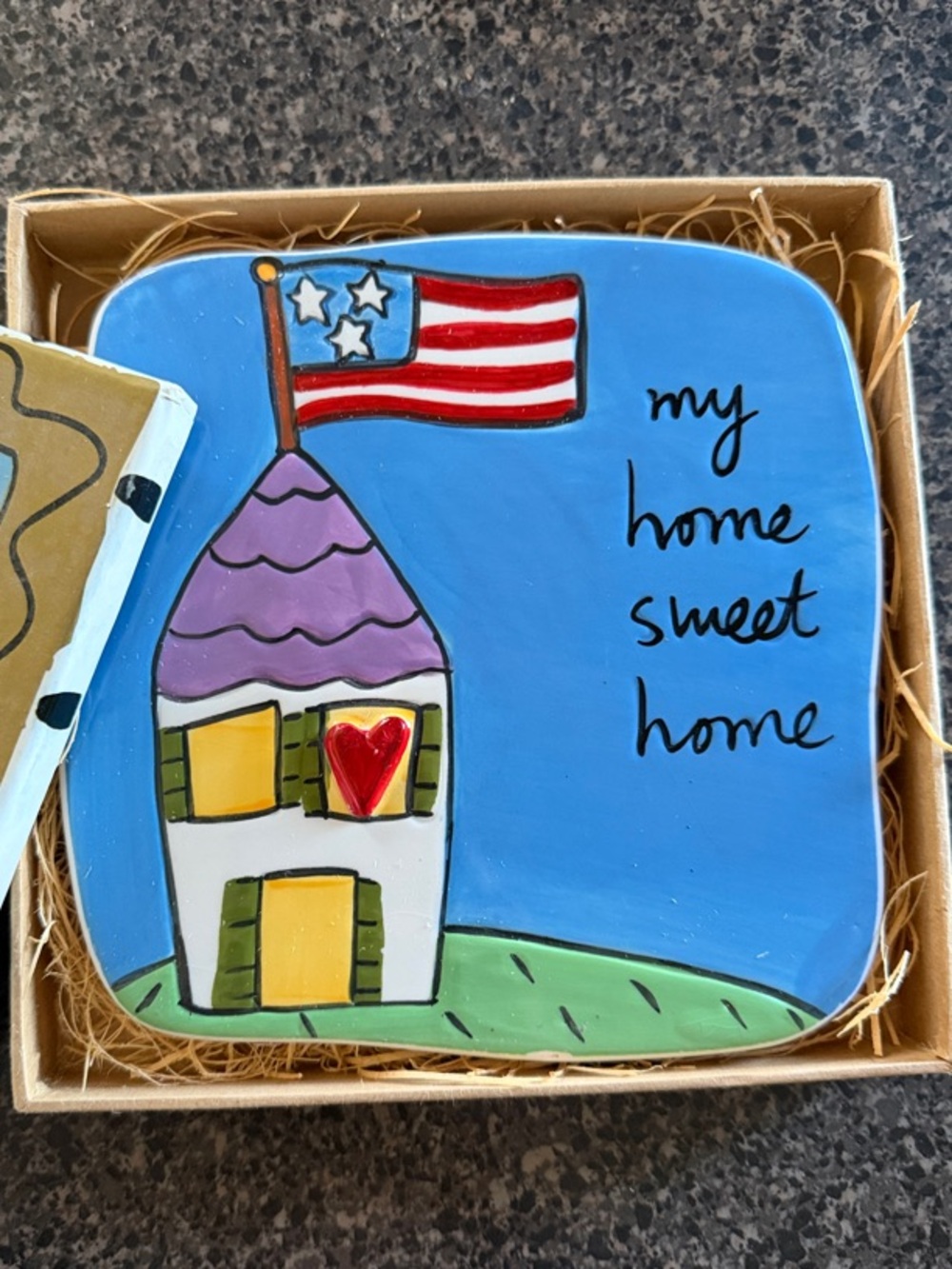 Silvestri plaque by Sandra Magsamen. My home sweet home.